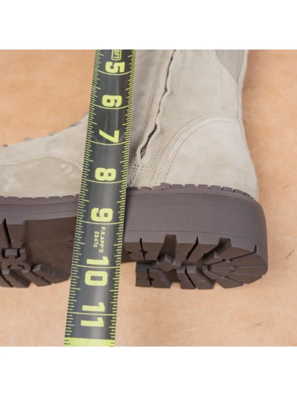 Sam Edelman Women Lex Green Khaki Zip Festival Lace-up Combat Boots sz 8.5